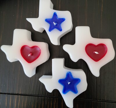 Lone Star State Texas Candle, Heart Of Texas Candle Blue Bonnet Scented - image1